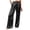 25# Black, variant on Palazzo Pants for Women Satin Wide Leg Plicated Silky Pull on Party Dress Casual Pant Trouser Dark Blue S
