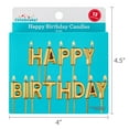 thumbnail image 6 of Gold Happy Birthday Candle Set, 13 Pieces, by Way To Celebrate, 6 of 6