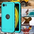 thumbnail image 5 of Allytech Waterproof Case, iPhone SE 2nd Gen Case Waterproof, IP68 Waterproof Build-in Screen Protector Full Protection Case Cover for Apple iPhone SE 2020, Blue, 5 of 7