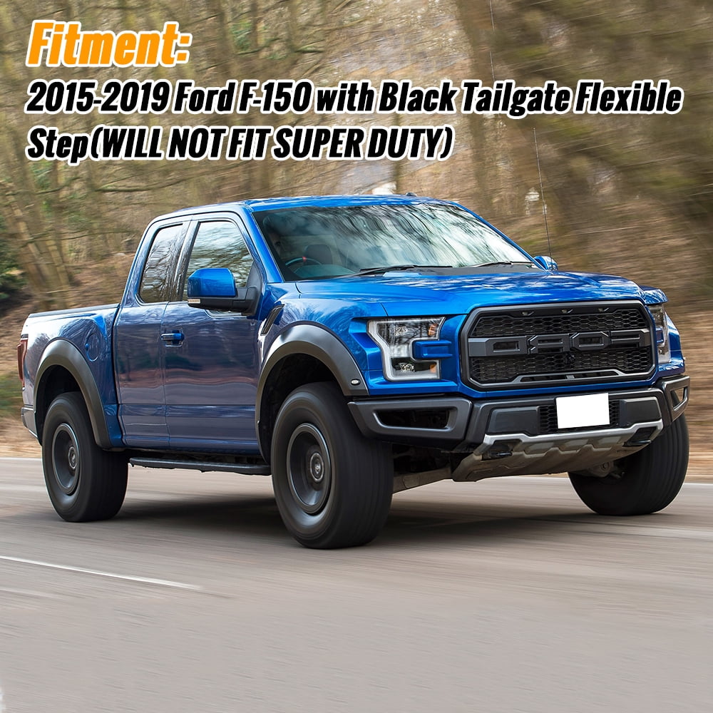 Kojem Tailgate Cap Molding Trim for 2015-2019 Ford F150 Replace for FL3Z9940602B with Release Button