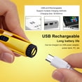 thumbnail image 4 of Graflsoa Cire d'Oreille Illuminée à LED pour Enfants, Nettoyeur d'Oreilles en Forme de Poisson Rechargeable avec Pinces en Acier Inoxydable, Design Sûr et Portable pour la Maison Ou les Voyages, 4 of 7