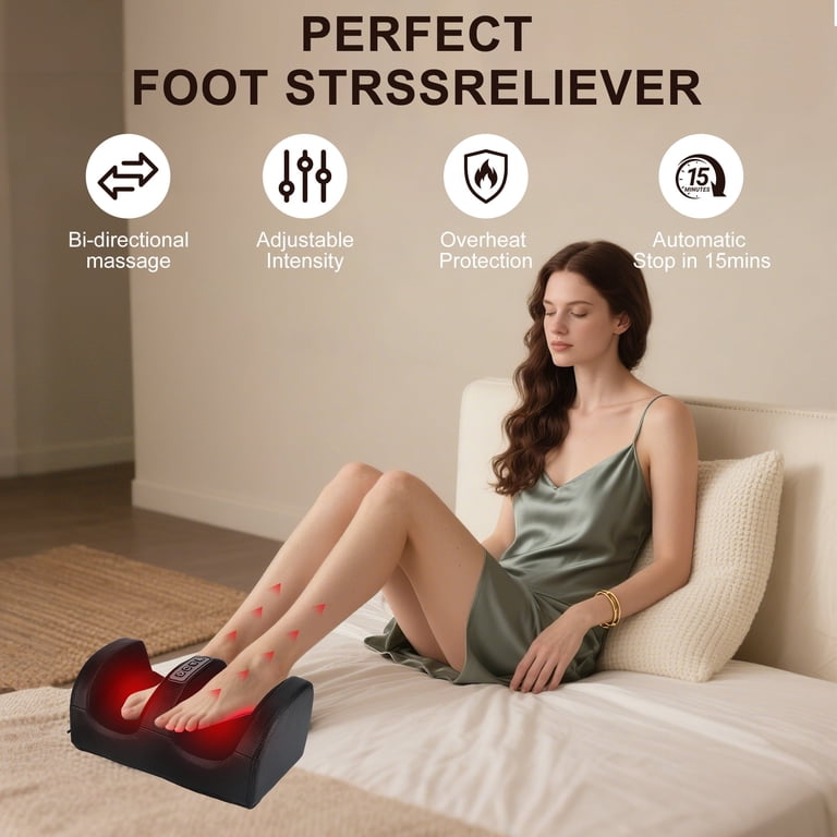 Kidsjoy Shiatsu Foot Massager with Heat & Massage Roller photo 5