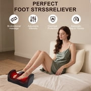 Shiatsu Foot Massager Machine with Heat, Foot and Calf Massager with Massage Roller, Deep Tissue Massager for Plantar Fasciitis, Pain Relief, Promotes Blood Circulation, Gifts for Women & Men