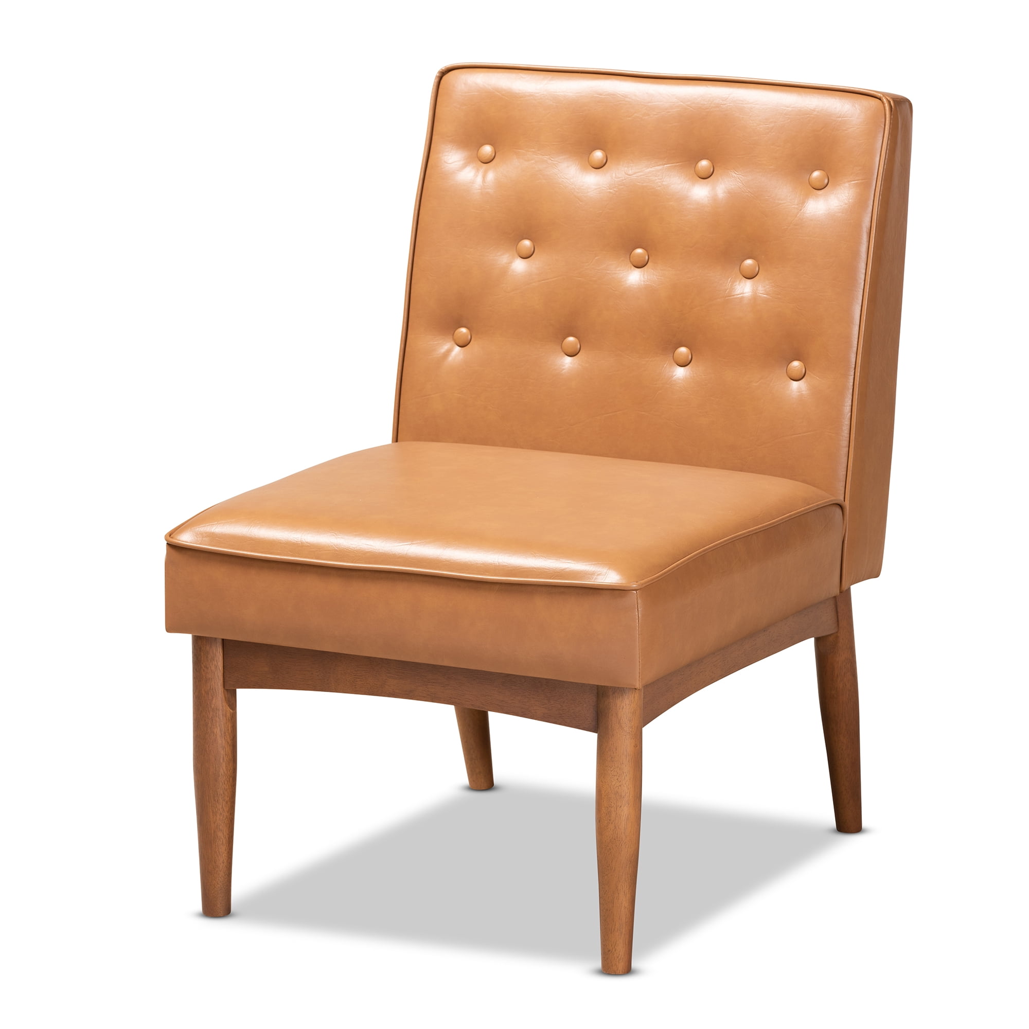 Baxton Studio Riordan Dining Chair, Tan