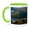 Green/White, variant on 3drose, Mt Bromo and Batok at Dawn, Bromo Tengger Semeru Np, Java, Indonesia, 11oz Magic Transforming Mug