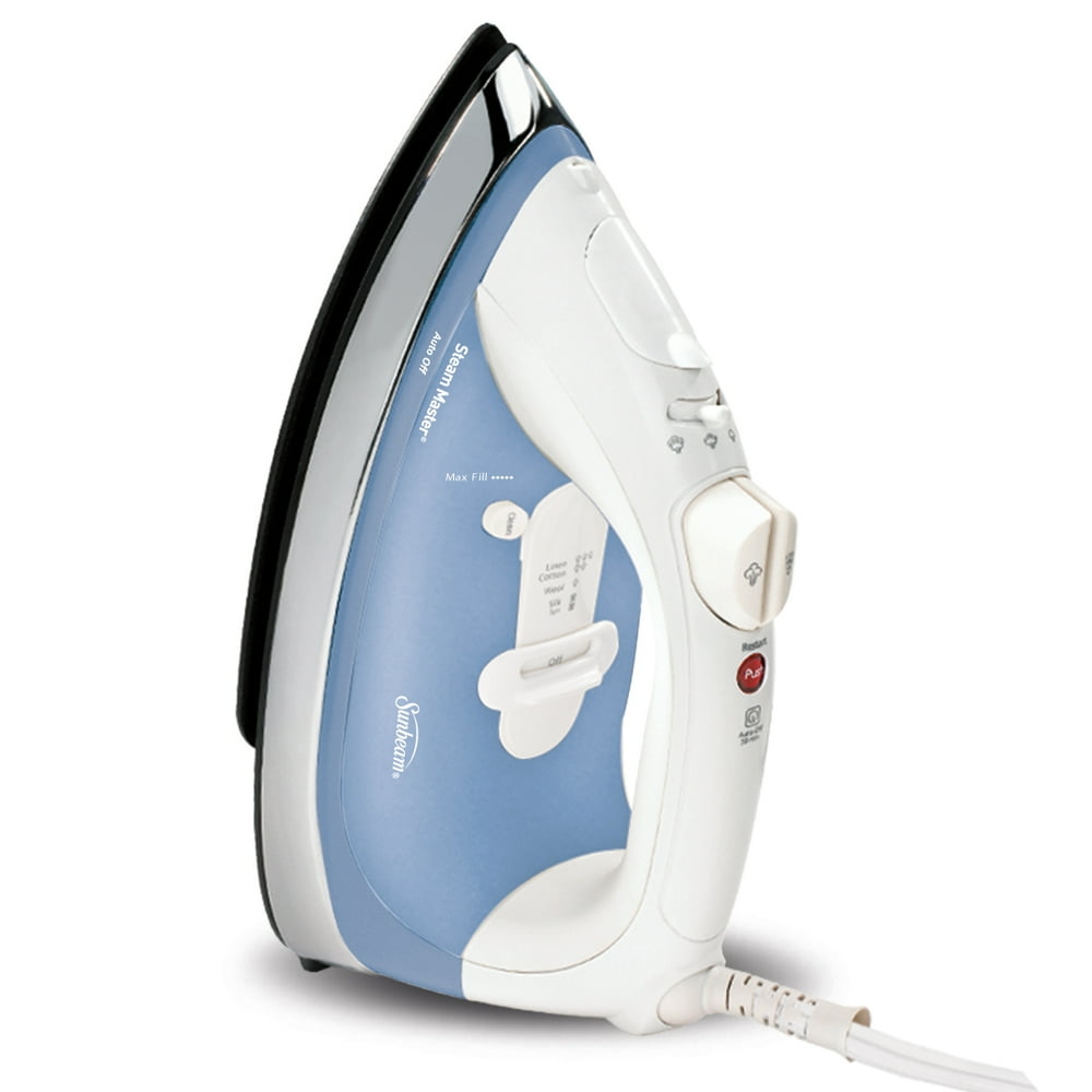 Sunbeam Classic Clothing Iron 1200 W. White, Blue & Chrome Walmart