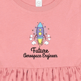 thumbnail image 4 of Inktastic Future Aerospace Engineer Rocket Girls Baby Dress, 4 of 5