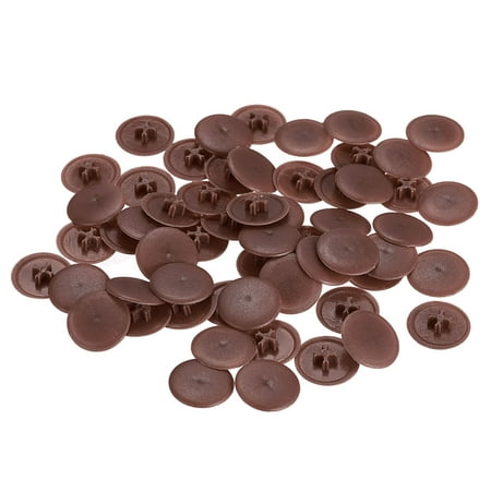 

Screw Cap Covers 80 Pack 16.7x4.3mm Plastic Screw Decoration Cover Brown