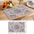 thumbnail image 6 of Floral Vintage Placemats Set of 8, Boho Tribal Style Flowers Non-Slip Place Mats Washable Table Mats for Kitchen Dining Table Decorations Indoor/Outdoor, 6 of 9
