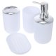 thumbnail image 4 of 1 juego de jabonera de plástico, botella de loción, vaso para cepillo de dientes, accesorios de baño, 4 of 5