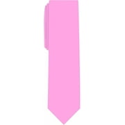 Scott Allan Collection Solid Pink Tie | Slim Size 2.5" Adult Necktie | Corbata Rosa Delgada