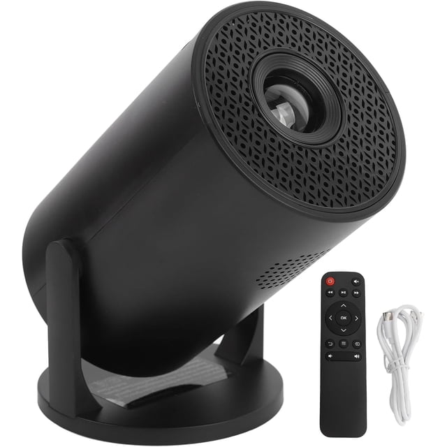 Tangxi Mini Proyector, Proyector Portátil 1080P con Fidelidad Sin Cabl, Proyector de Cine en Casa Pequeño con Rotación de 270°, Proyector de Películas para Exterior