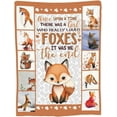 thumbnail image 2 of Fox Blanket Soft Cozy Warm Cute Fox Throw Blanket Super Fox Fleece Plush Decor Blanket Gifts for Girls Boys Kids Women 60"X80", 2 of 6