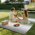 thumbnail image 5 of Fsddascl Gray Sage Green Outdoor Rug for Patio/Deck/Porch, Non-Slip Large Area Rug 5 x 8 Ft, Modern Gradient Geometric Indoor Outdoor Rugs Washable Area Rugs, Reversible Camping Rug Carpet Runner, 5 of 5