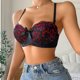 thumbnail image 3 of Gibobby Brasier deportivo mujer Ropa interior francesa sin anillo de para mujer, sujetador en forma de U con espalda abierta grande y espalda abierta(Negro,85B), 3 of 5
