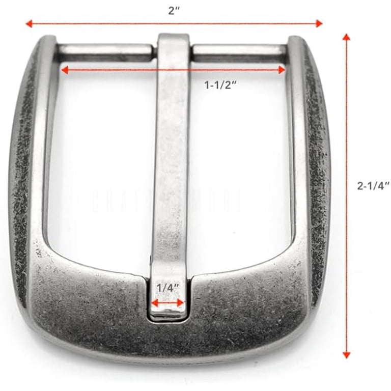 Single Prong Belt Buckle Replacement Heavy Duty Alloy Zinc 1.5\