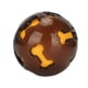thumbnail image 4 of Pelota dispensadora de comida para mascotas, limpieza de dientes, goma lavable para masticar, pelota de juguete para cachorro, color marrón, 4 of 5