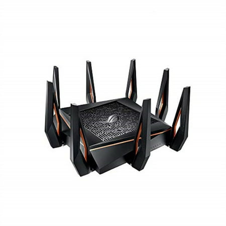 asus rog rapture gt-ax11000 ax11000 tri-band 10 gigabit wifi router, aiprotection lifetime security by trend micro, aimesh compatible for mesh wifi system, next-gen wifi 6, wireless 802.11ax, 8 x