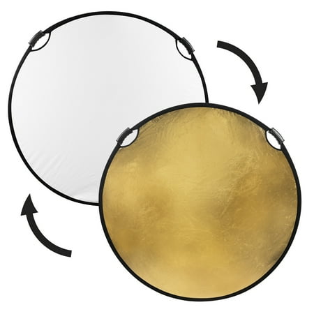 Glow Circular Collapsible Reflector with Handles (52 Gold/White)