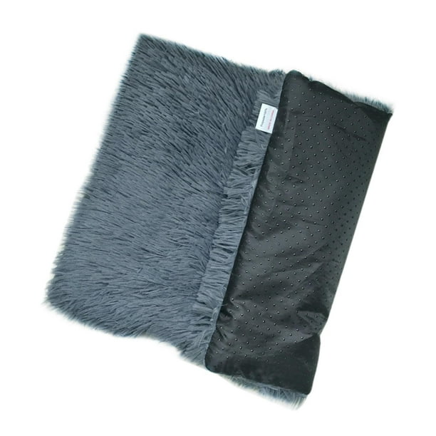 Estera de cama para perros, estera gruesa para interiores y exteriores, para perros medianos, cachorros y gatos gris oscuro