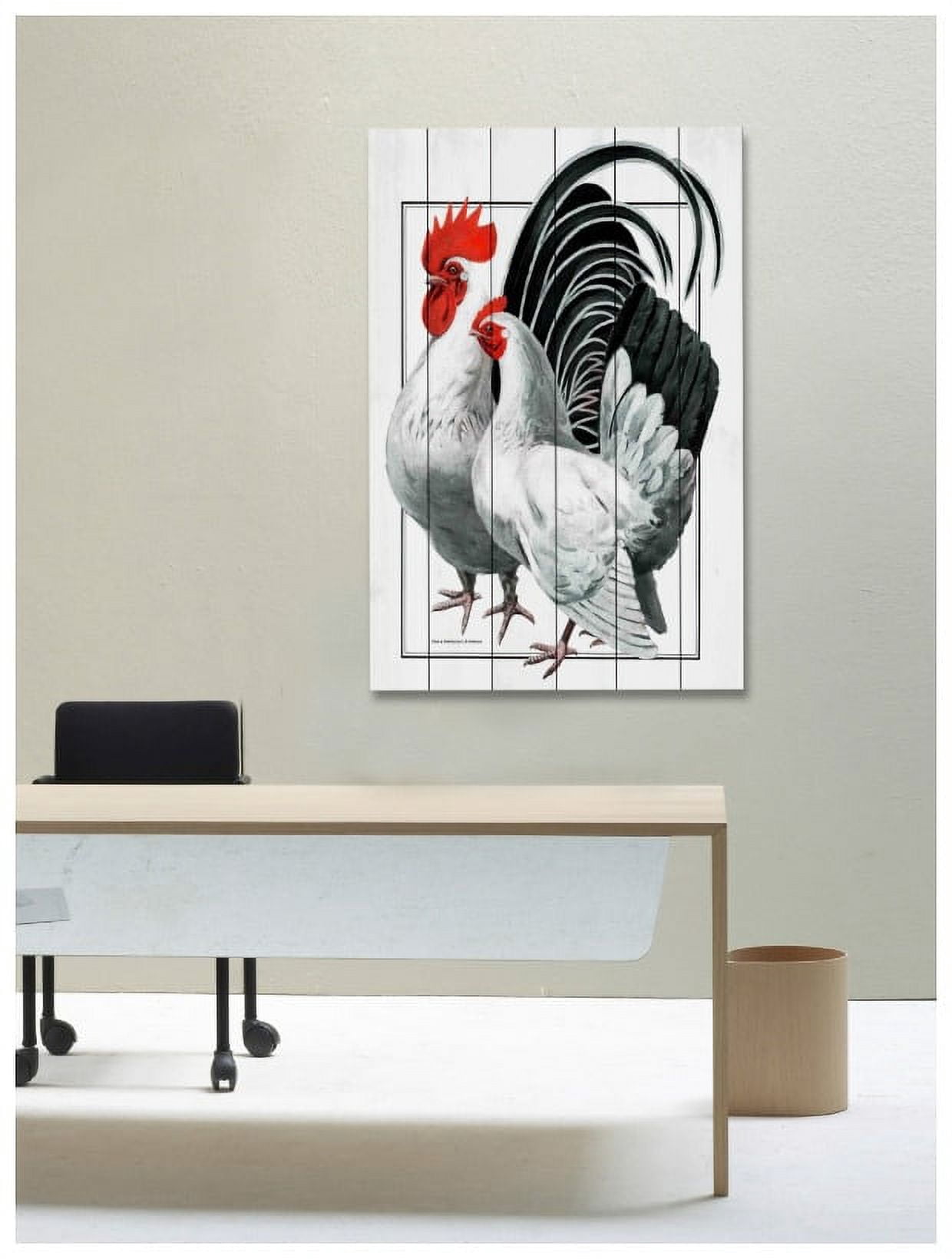 Marmont Hill "Journal Poultry" Painting Print on White Wood