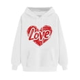 thumbnail image 2 of SOOMLON Valentines Day Hoodies Women Girl Friend Valentines Gift Plus Size Loose Long Sleeve Round Neck Sweatshirts Tops Cute Heart Graphic Pullovers Shirts Trendy Festival Clothes 2025 White 2XL, 2 of 5