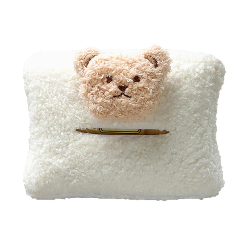 Plüsch Tier Auto Taschentuchhalter & Mülleimer 2-in-1 - Bär Design 25x22x28cm Für Armlehne