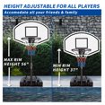 thumbnail image 4 of Portable Poolside Basketball Hoop Swimming Pool 3.1ft to 4.7ft Height-Adjustable Basketball System Goal Stand for Kids, 4 of 9