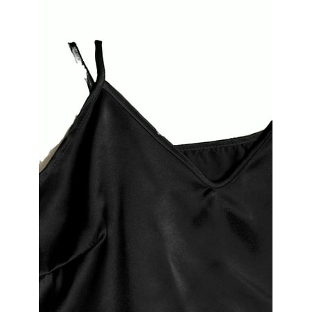 

Sleeveless Simple Plain Tie Front Short Sets Spaghetti Strap Women s Pajama Sets