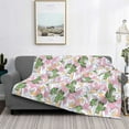 thumbnail image 2 of Naloa Lilies Flowers Flannel Blankets - Thick and Warm Blanket for Winter, Soft Fuzzy Plush King Blanket for All Seasons40"x30", 2 of 6