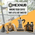 thumbnail image 7 of HEXNUB Stand for AeroPress - Bamboo Organizer Coffee Caddy - Black Mats, 7 of 7