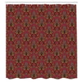 thumbnail image 3 of Ambesonne Vintage Botany Shower Curtain, Pomegranate Trees, 69"Wx84"L, Dark Mauve and Multicolor, 3 of 5