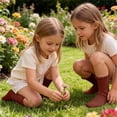 thumbnail image 2 of Fancifize Girls Cotton Mid Sock Casual Soft Solid Color Daily Wearing Ribbed Socks for Kids,Wine,1-3 Years, 2 of 5