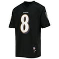thumbnail image 2 of Youth Lamar Jackson Black Baltimore Ravens Replica Player Jersey, 2 of 3