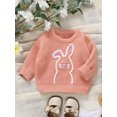 thumbnail image 2 of Suealasg Toddler Baby Girl Knitted Sweater Newborn Long Sleeve Bunny Embroidery Pullover 3M 6M 9M 12M 18M 24M 2T 3T Infant Easter Knitwear Jumpers Tops, 2 of 8