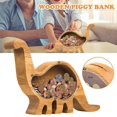 thumbnail image 1 of Caja de madera con forma de dinosaurio, caja para ahorrar dinero, regalo para niños, decoración del hogar, Aespa Afortunado Sencillez, 1 of 2