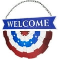 thumbnail image 4 of Northlight Americana "Welcome" Metal Wall Sign with Bunting - 19.5", 4 of 6