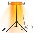 thumbnail image 3 of Kenmore Carbon Infrared 1500W Electric Patio Heater with Tripod and Remote, KH-7E01-SSTP, Silver, 3 of 12