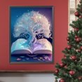thumbnail image 4 of Pintura de diamante 5D DIY, libros de taladro redondos completos, árbol de Kit de decoración, 30x40cm, 4 of 9