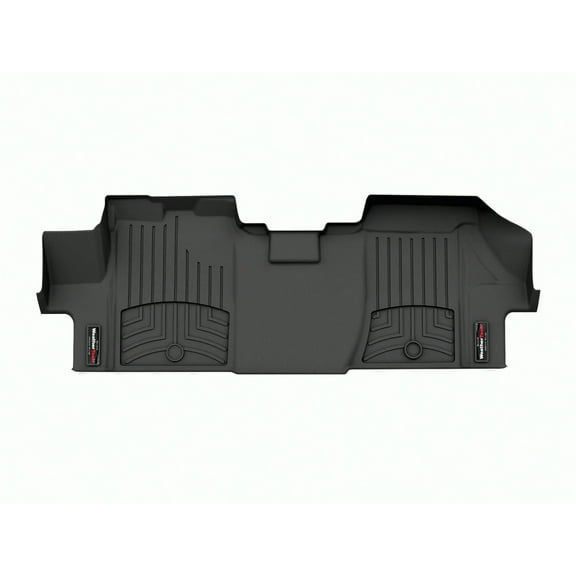 WeatherTech Custom Fit FloorLiners compatible with ProMaster, Ram ProMaster - 1st Row - Over The Hump, Black