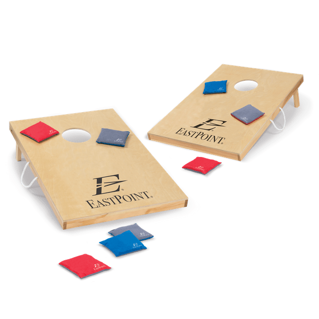 EastPoint Sports Solid Wood Bean Bag Toss Cornhole Yard Game Board Set