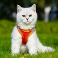 thumbnail image 4 of Reflective Cat Dog Vest for Outdoor Walking Breathable Mesh Pet Harness with Leash - Splicing Pink, 4 of 5