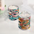 thumbnail image 5 of Ryvnso 2 Pack Qtip Holder Organizer Cute Owl and Floral Bathroom Cotton Swabs Cans Storage Canister, 5 of 7