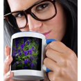 thumbnail image 2 of Wood Violets Mug 15oz Two-Tone Blue, 2 of 7