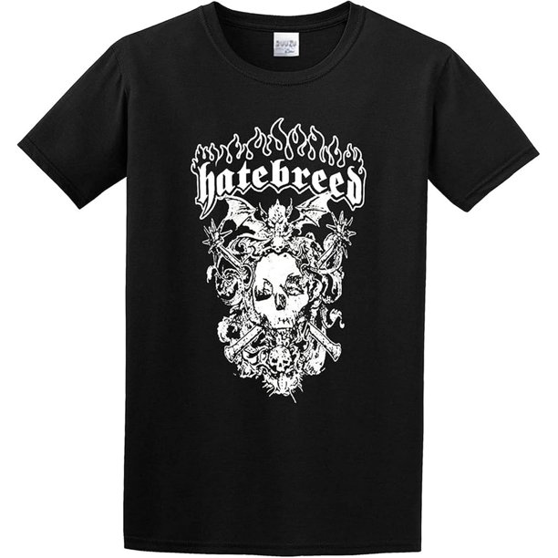 Men's Mens Tshirt Funny Hatebreed Skull Tee for Men Adult Men's T Shirt Fashion Casual