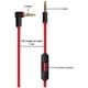 thumbnail image 3 of Cable de audio de repuesto para control remoto de conversación para auriculares de estudio, ejecutivos, mezcladores, inalámbricos y profesionales (negro), 3 of 4