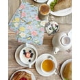 thumbnail image 4 of Blue Spring Floral Kitchen Dish Towels for Drying Dishes Set of 2, Elegant Farmhouse Flowers Birds Watercolor Waffle Weave Microfiber Hand Tea Bathroom Towels Quick Dry & Absorbent Towel 15.7x23.6, 4 of 7