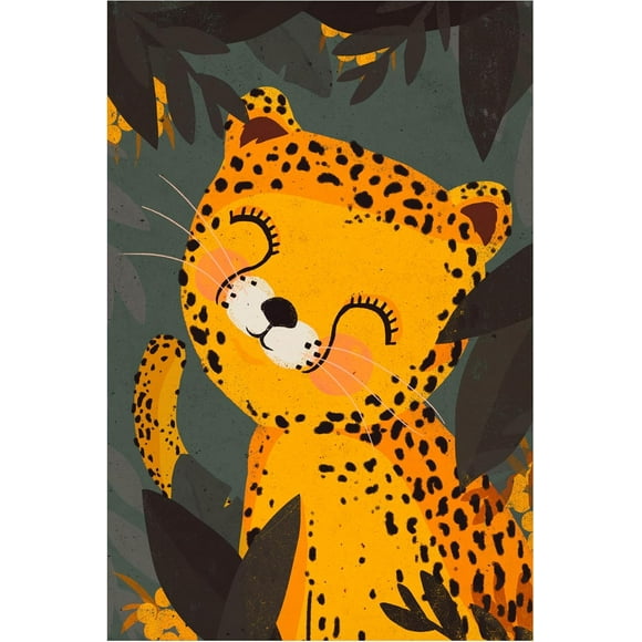 Trademark Fine Art Canvas Wall Art - Treechild 'Little Leo' Wall Art for Living Room, Bedroom, or Office Décor