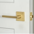 thumbnail image 4 of Viaggio Qadmhmmil_Prv_238_Lh Quadrato Hammered Left Handed Solid Brass Privacy Door Lever, 4 of 7