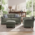 thumbnail image 6 of Bonzy Home Sectional Sofa Living Room Furniture Sets Small Sofa Sets for Small Spaces Green, 6 of 10
